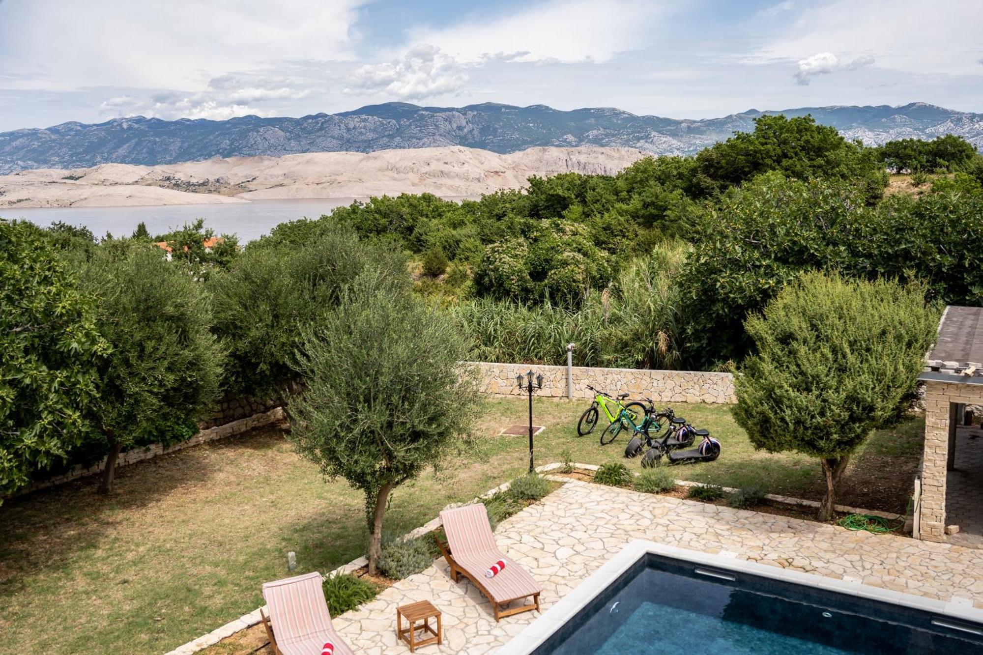 Villa Pag Dubrava Relax With Pool Bosana Exteriér fotografie