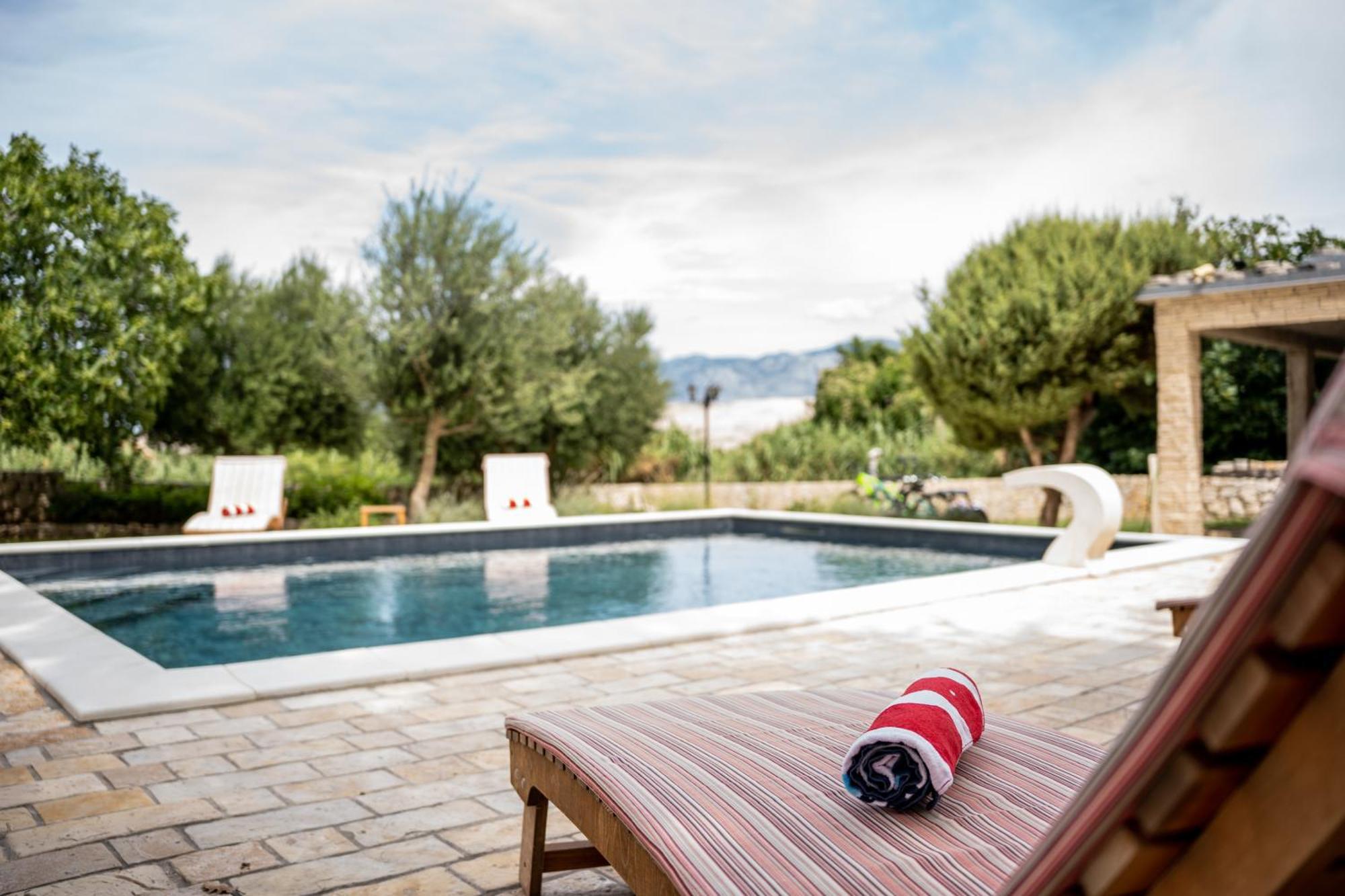 Villa Pag Dubrava Relax With Pool Bosana Exteriér fotografie